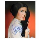 Star Wars Carrie Fisher signed photo. PSA...
