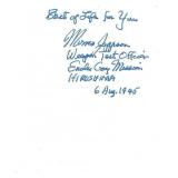 Hiroshima Bomber Morris Jeppson Signed Letter