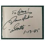 Star Trek James Doohan signed note