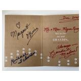 Margaret O'Brien signed holiday card
