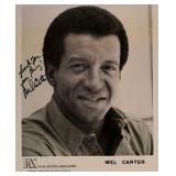 Pop singer Mel Carter signed photo