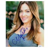 WWE Announcer Melissa Santos Signed 8x10 Glossy Ph