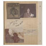 Elayne Boosler photo album page with original sign