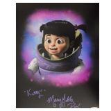 Monsters, Inc. Boo Mary Gibbs  Signed 11x14 Matte