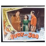 Fury at Sea  Carol Bruce signed lobby card. JSA Au