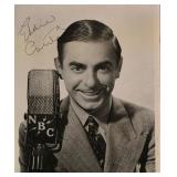 Singer Eddie Cantor signed photo