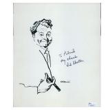 Red Skelton Signed 8x10 Printed Page JSA Authentic