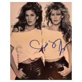 Supermodel Claudia Schiffer signed photo