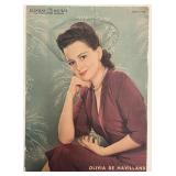 Sunday News 1942 Olivia de Havilland newspaper cov