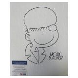Mort Walker Beetle Bailey hand drawn and signed sk