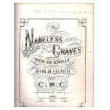 John H. Lozier RARE Civil War signed Sheet Music