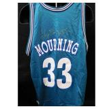 Charlotte Hornets Alonzo Mourning Signed Jersey
