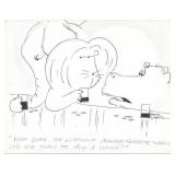 Eugene M. Myers hand drawn and signed sketch