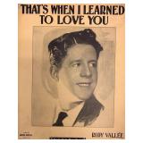 That's When I Learned To Love You unsigned...