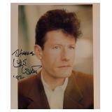Musician Lyle Lovett signed photo
