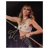 Miley Cyrus signed photo