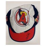 MLB Star Pat Listach signed Angels hat JSA