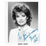 Entertainment Tonight host Mary Hart signed photo