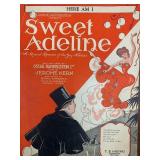 Here I Am Sweet Adeline unsigned sheet music