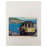San Francisco Cable Cars vintage post card