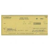 Singer Bobby Vinton Signed Cancelled Check JSA...
