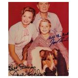 Lassie cast signed photo