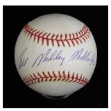 Pittsburg Pirates Bill Madlock Signed Official...