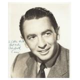 Cave Of Outlaws Macdonald Carey signed photo