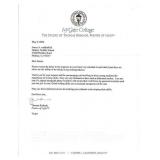 Artist Thomas Kinkade signed letter