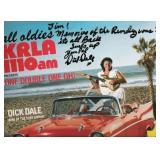 Dick Dale signed LA Radio Station KRLA promo LP