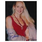 Model Jerry Hall signed photo
