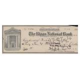 Major General William Arnold signed check
