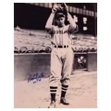 Cleveland Indians pitcher Bob Feller signed photo