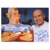 House Peters Jr. signed Mr Clean photo
