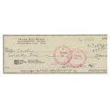 The Twilight Zone Gloria Pall signed check