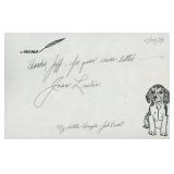 Yankee Doodle Dandy Joan Leslie signed note