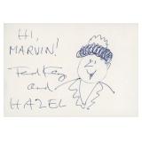 Hazel comic original hand drawn signed sketch....