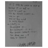 Grateful Dead Jerry Garcia signed setlist