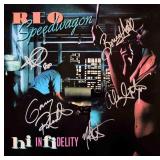 REO Speedwagon High Infidelity signed album