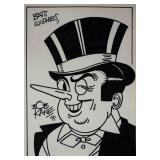 Batman The Penguin sketch signed by Bob Kane