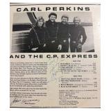 Carl Perkins signed album Live at Austin City...