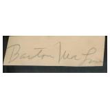 G Men Barton MacLane original signature