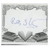 Peter Straub signed bookplate
