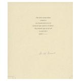 Will Durant signed book insert