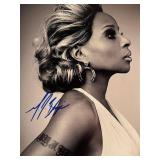Mary J. Blige signed photo