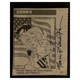 Dennis the Menace Comic Marcus Hamilton Signed...