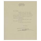 The Awful Truth Ralph Bellamy signed letter