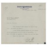 Mark Hellinger signed letter
