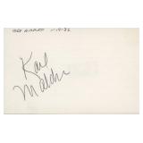 On the Waterfront Karl Malden signature cut -