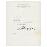 Arthur Godfrey signed letter
